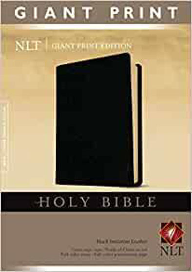 Picture of NLT GIANT PRINT BIBLE BLACK IMITATION LEATHER