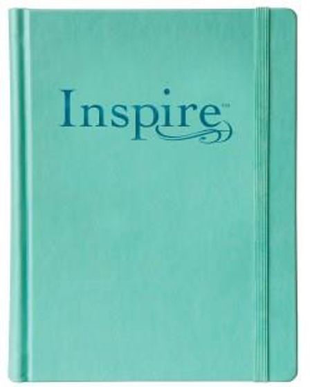 Picture of NLT INSPIRE BIBLE: THE BIBLE FOR CREATIVE JOURNALING - LEATHER LIKE - AQUAMARINE HB