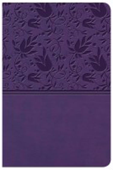 Picture of KJV COMPACT LARGE PRINT REFERENCE PURPLE IMITATION LEATHER