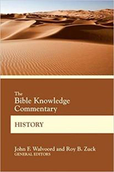 Picture of BIBLE KNOWLEDGE COMMENTARY- HISTORY PB