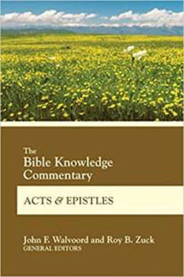 Picture of BIBLE KNOWLEDGE COMMENTARY- ACTS &..PB