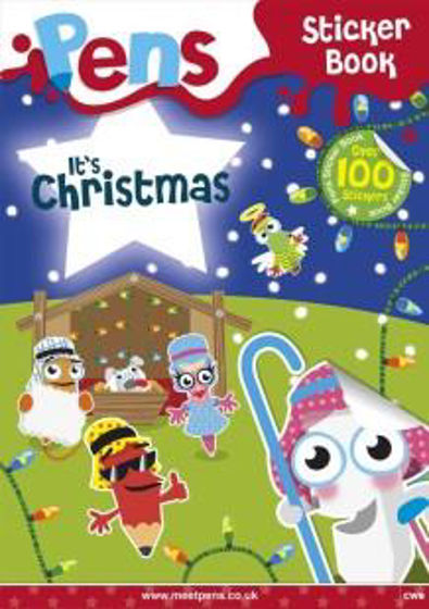 Picture of PENS STICKER BOOK: ITS CHRISTMAS PB