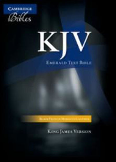 Picture of KJV EMERALD TEXT BLACK FRENCH MOROCCO LEATHER