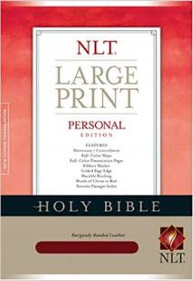 Picture of NLT LARGE PRINT PERSONAL EDITION BURGUNDY BONDED LEATHER