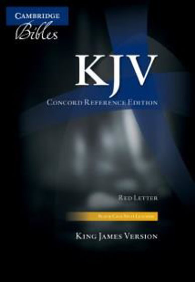 Picture of KJV CONCORD REFERENCE BLACK CALF LEATHER THUMB INDEX