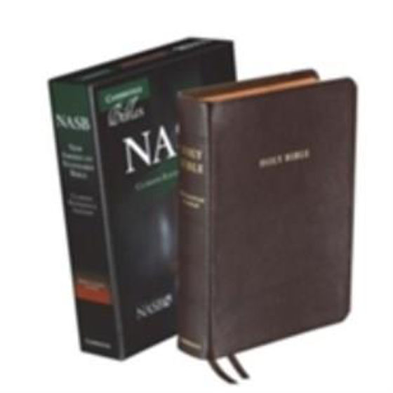 Picture of NASB CLARION REFERENCE  BROWN CALFSKIN