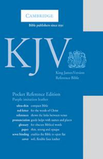 Picture of KJV POCKET REFERENCE PURPLE IMITATION LEATHER