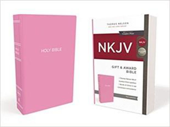 Picture of NKJ GIFT AWARD RED LETTER PINK IMLTH