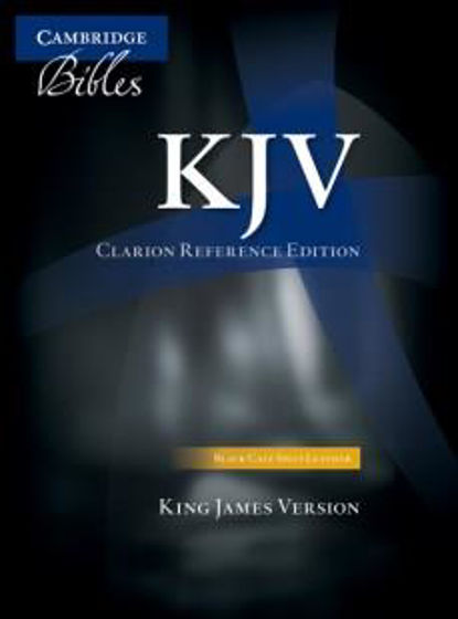 Picture of KJV CLARION REFERENCE BLACK CALF SPLIT LEATHER