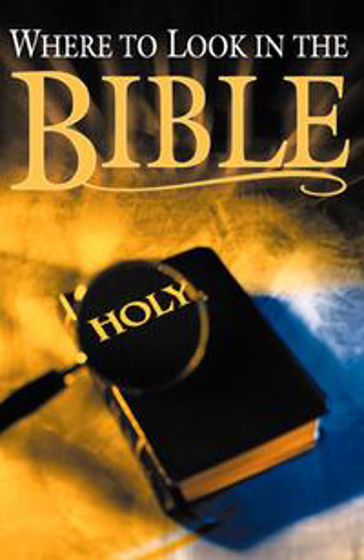 Picture of TRACT- WHERE TO LOOK IN THE BIBLE RO25