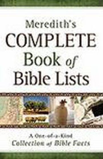 Picture of COMPLETE BOOK OF BIBLE LISTS PB