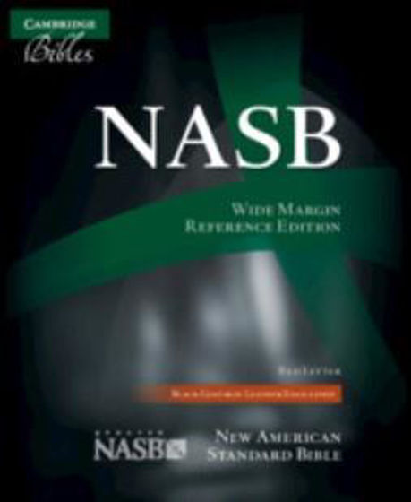 Picture of NASB WIDE MARGIN REFERENCE BLACK GOATSKIN LEATHER