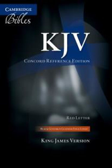 Picture of KJV REFERENCE RED LETTER BLACK GOATSKIN CONCORD TYPE