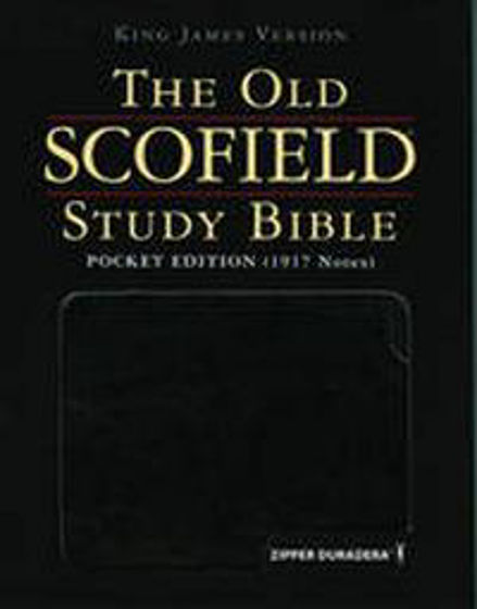 Picture of AV THE OLD SCOFIELD STUDY POCKET BIBLE: Black Imitation Leather, Zip