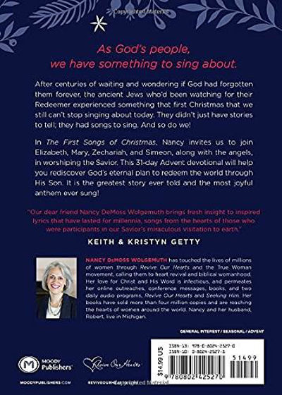 Picture of FIRST SONGS OF CHRISTMAS: An Advent Devotional: A 31-Day Advent Devotional: Meditations on Luke 1 & 2 HB