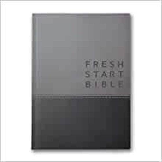 Picture of NLT FRESH START BIBLE GRAY LEATHERSOFT