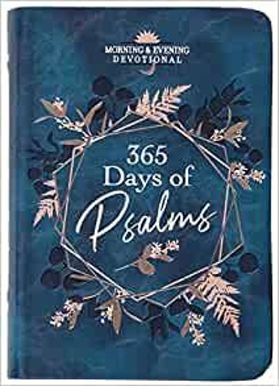 Picture of 365 DAYS OF PSALMS: MORNING AND EVENING DEVOTIONS BLUE IMITATION LEATHER