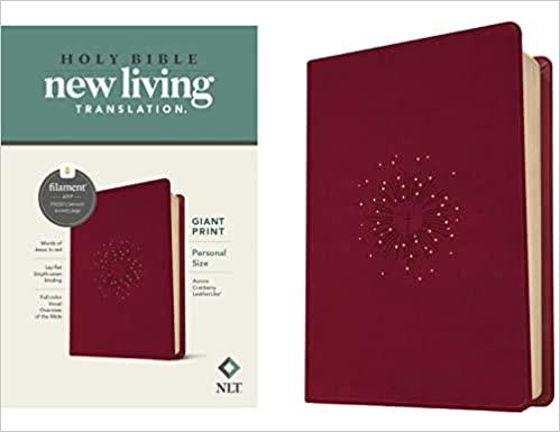 Picture of NLT FILAMENT GIANT PRINT CRANBERRY IMITATION LEATHER