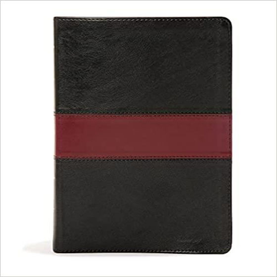 Picture of KJV APOLOGETICS STUDY BLACK/BURGUNDY LEATHERSOFT BIBLE