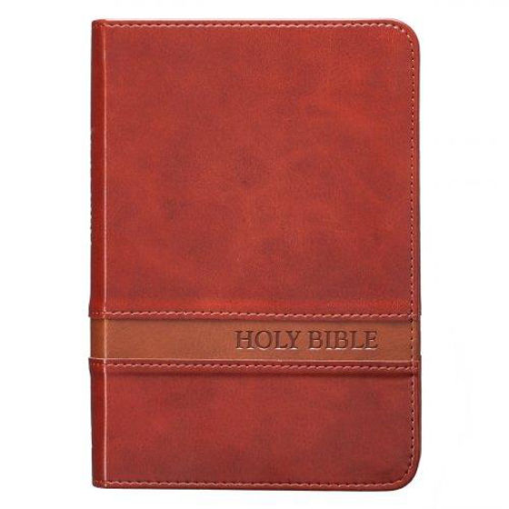 Picture of KJV- LARGE PRINT COMPACT BROWN IMITATION LEATHER