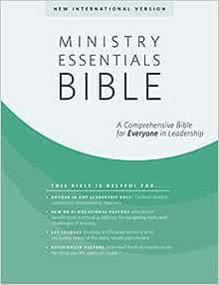 Picture of NIV MINISTRY ESSENTIALS BLACK/BROWN IMITATION LEATHER