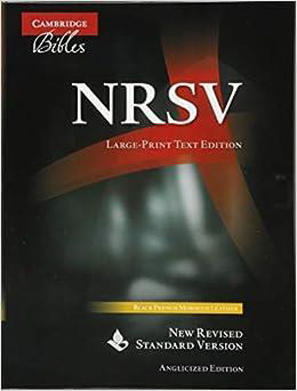 Picture of NRSV LARGE PRINT BLACK LEATHER BIBLE