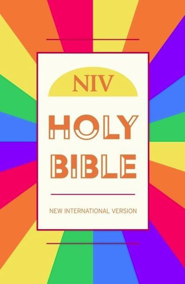 Picture of NIV RAINBOW COVER PEW BIBLE HB