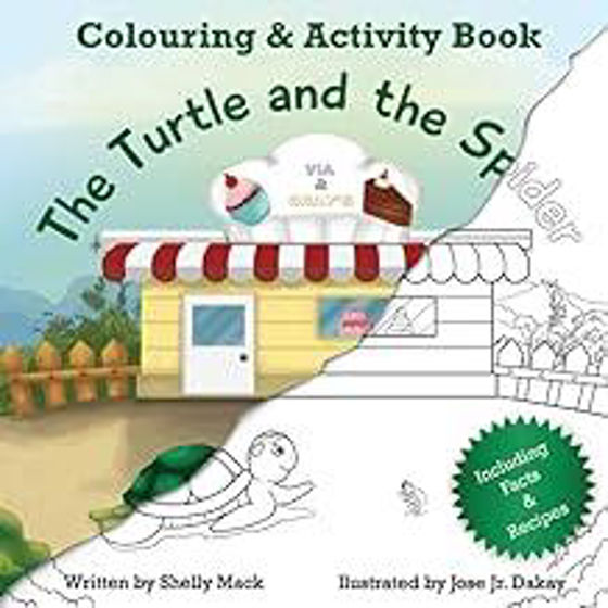 Picture of TURTLE AND THE SPIDER: Colouring & Activity Book: Including Facts and Recipes: Fun for all ages. PB