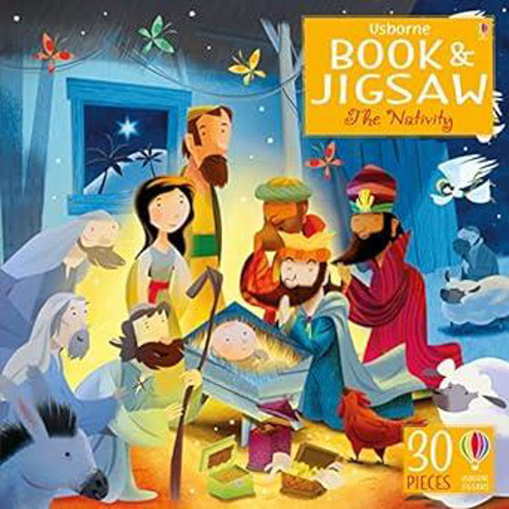 Picture of USBORNE BOOK & JIGSAW THE NATIVITY