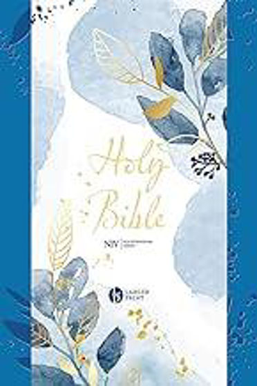 Picture of NIV LARGEr PRINT BIBLE: Blue Soft-tone Flexibound with Zip